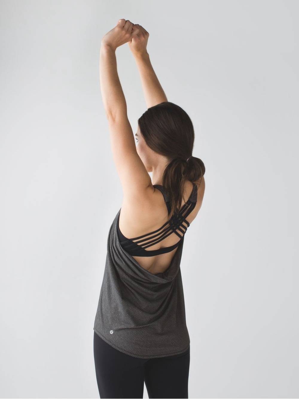 Lululemon Wild Tank Heathered Black Size 2